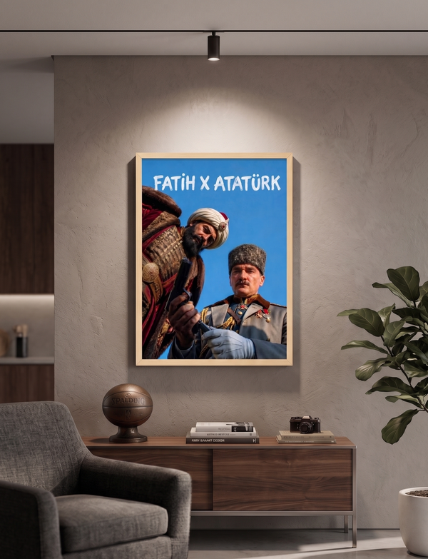 Fatih Sultan Mehmet & Atatürk Tasarım Tablo
