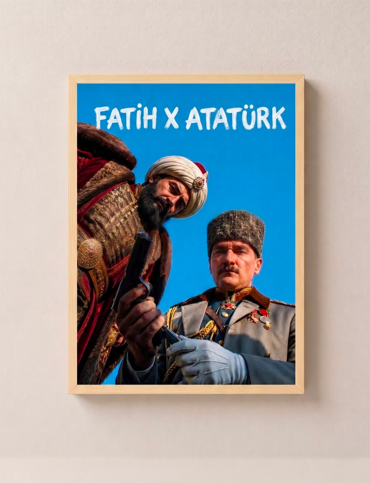 Fatih Sultan Mehmet ve Atatürk Tasarım Tablo